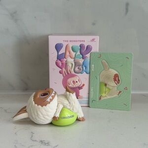 Authentic Popmart Labubu Lazy Yoga collectible figurine “Lay Down”